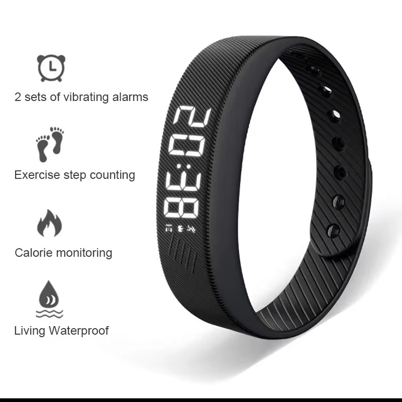 Android Smartwatch Accessories - Gelang Pintar LED Digital Tahan Air,
