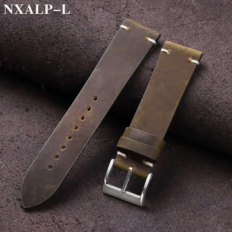 Nylon Nato Strap - Gelang jam tangan kulit lilin minyak