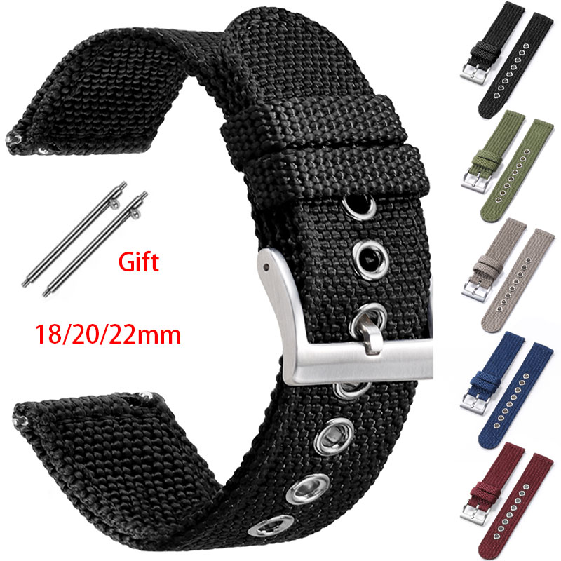 Nylon Nato Strap - Gelang jam tangan nilon 18mm 20mm