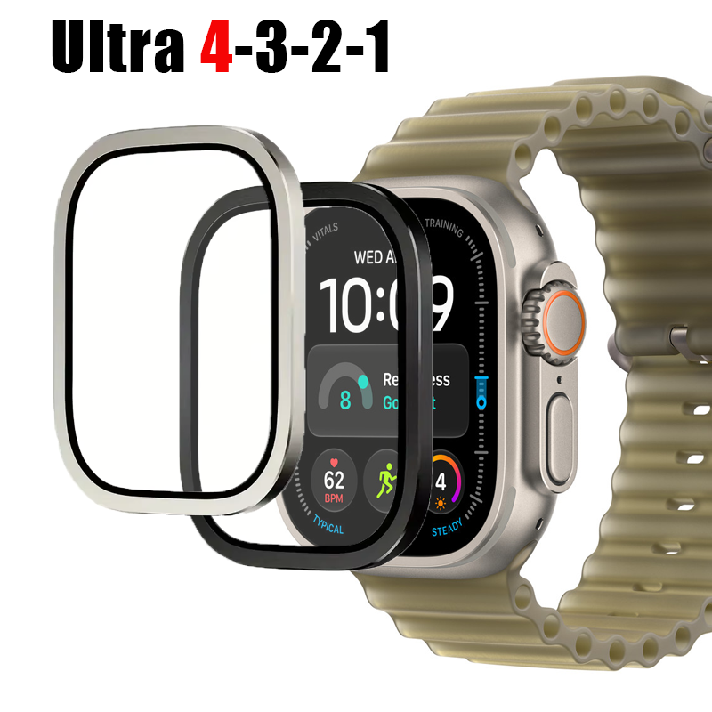 Smartwatch Case - Casing Paduan Aluminium + Pelindung Layar