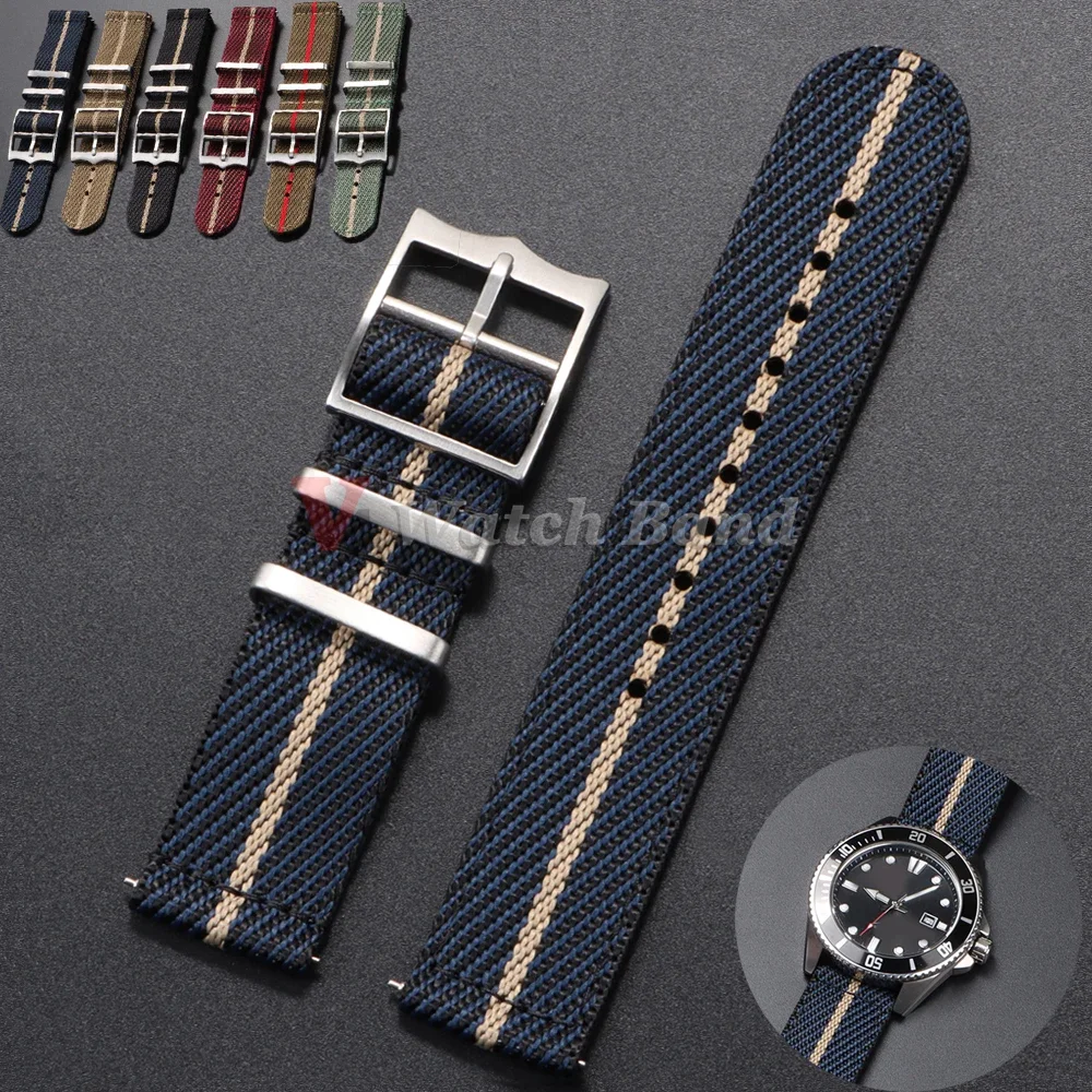 Nylon Nato Strap - Tali nilon 20 22mm Untuk Tudor