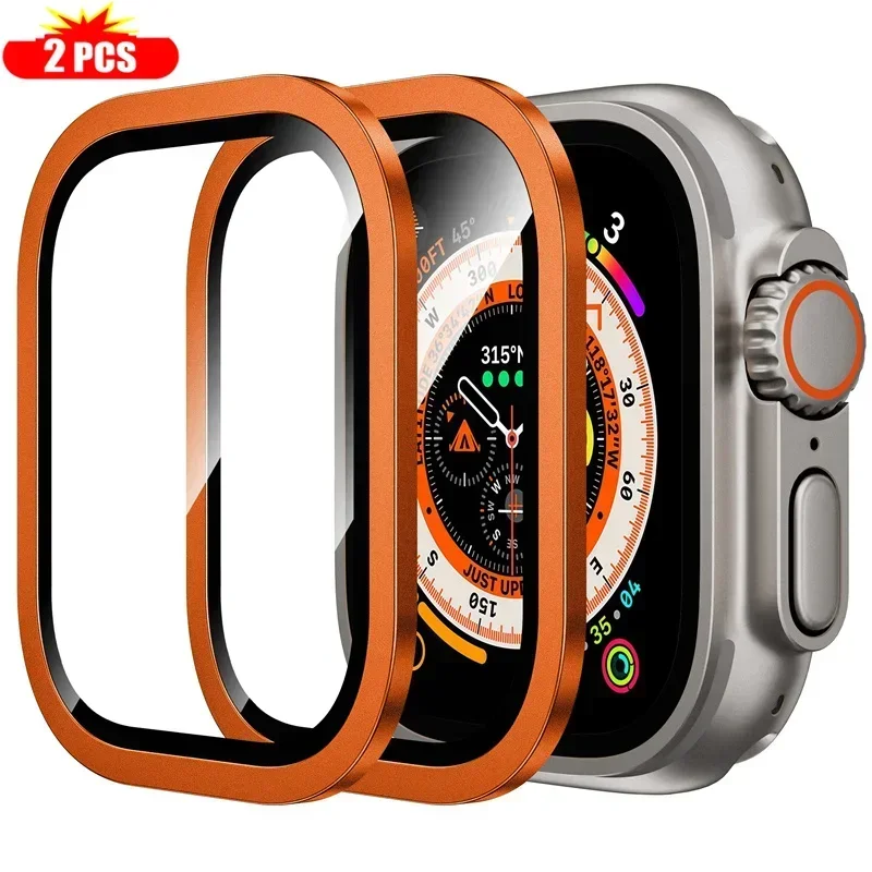 2 Buah Bingkai Logam Titanium  - Smartwatch Case ulasan dan harga