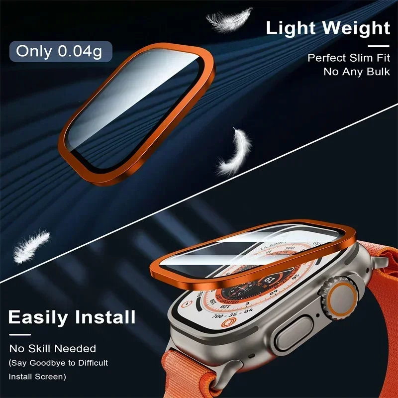 2 Buah Bingkai Logam Titanium  - Smartwatch Case ulasan dan harga