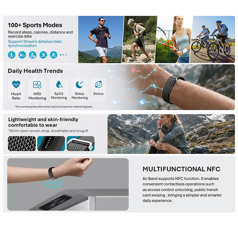 Gelang Pintar VALDUS Air Band  - Android Smartwatch Accessories ulasan dan harga