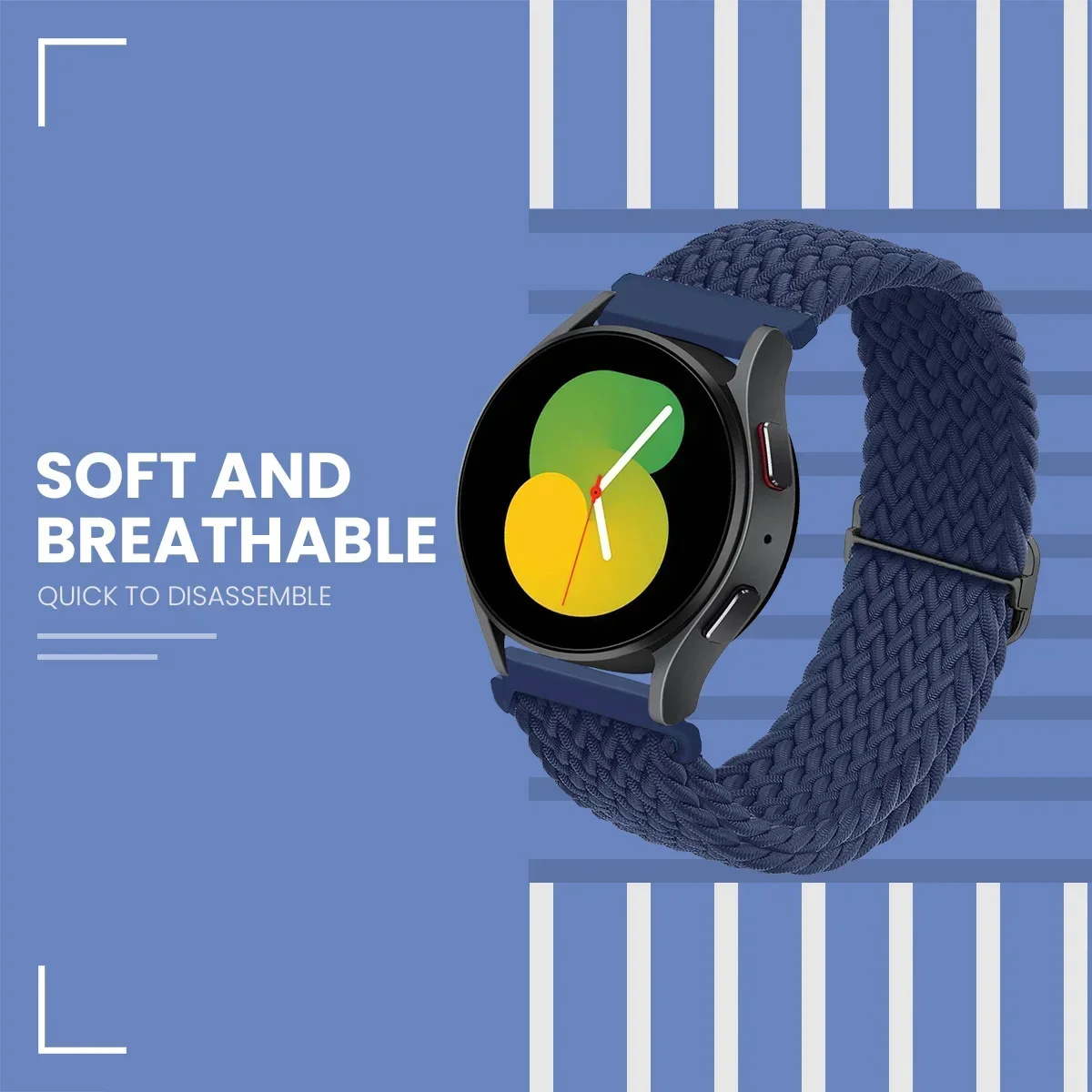 Tali nilon elastis untuk jam t - Accessories For Galaxy Watch 5 ulasan dan harga