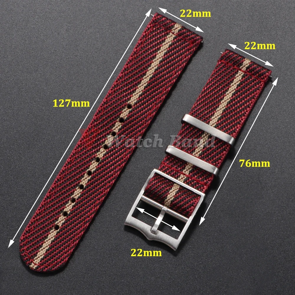 Tali nilon 20 22mm Untuk Tudor - Nylon Nato Strap ulasan dan harga