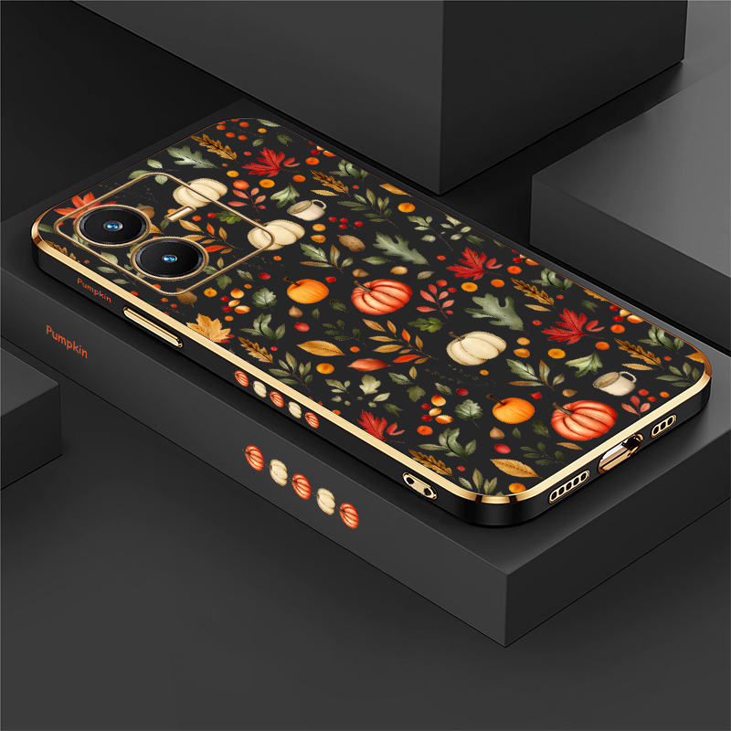 Casing Labu Motif Daun Musim G - Vivo V40 ulasan dan harga