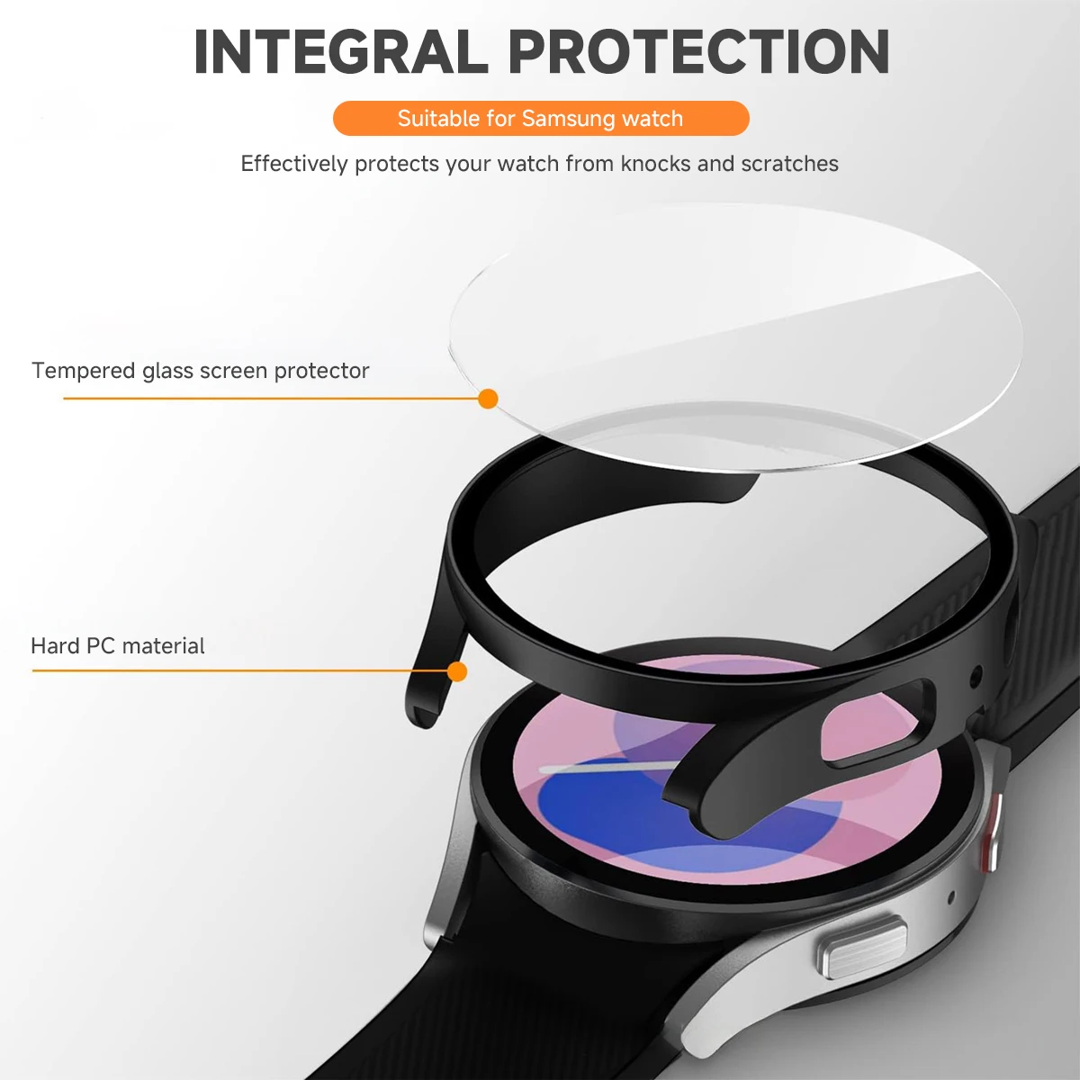 Casing Kaca + Tali untuk Jam T - Accessories For Galaxy Watch 5 ulasan dan harga